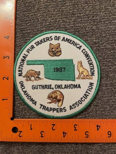 1987 Fur Takers of America Convention Patch - Guthrie, OK